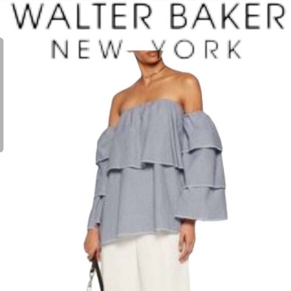 Walter Baker Steph Ruffle Sleeve Blouse - Picture 1 of 9